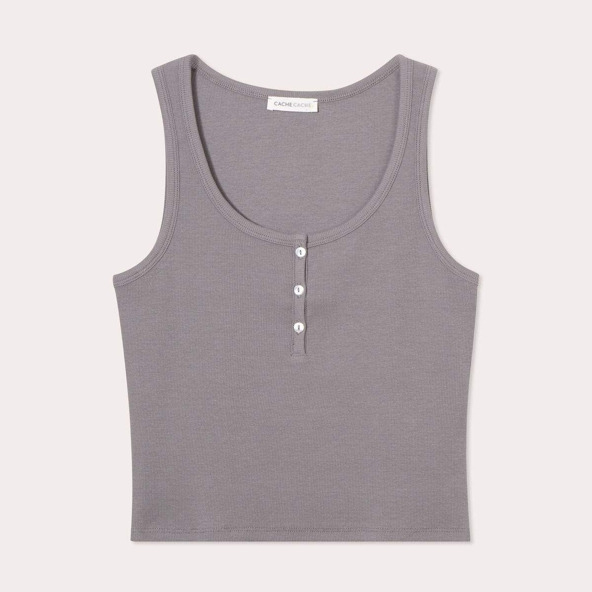 Débardeur sans manches gris foncé femme