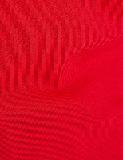 T-shirt manches courtes rouge femme