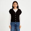 Gilet sans manches noir femme