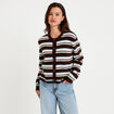 Gilet manches longues bleu ciel femme