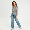 Blouse manches longues blanc femme