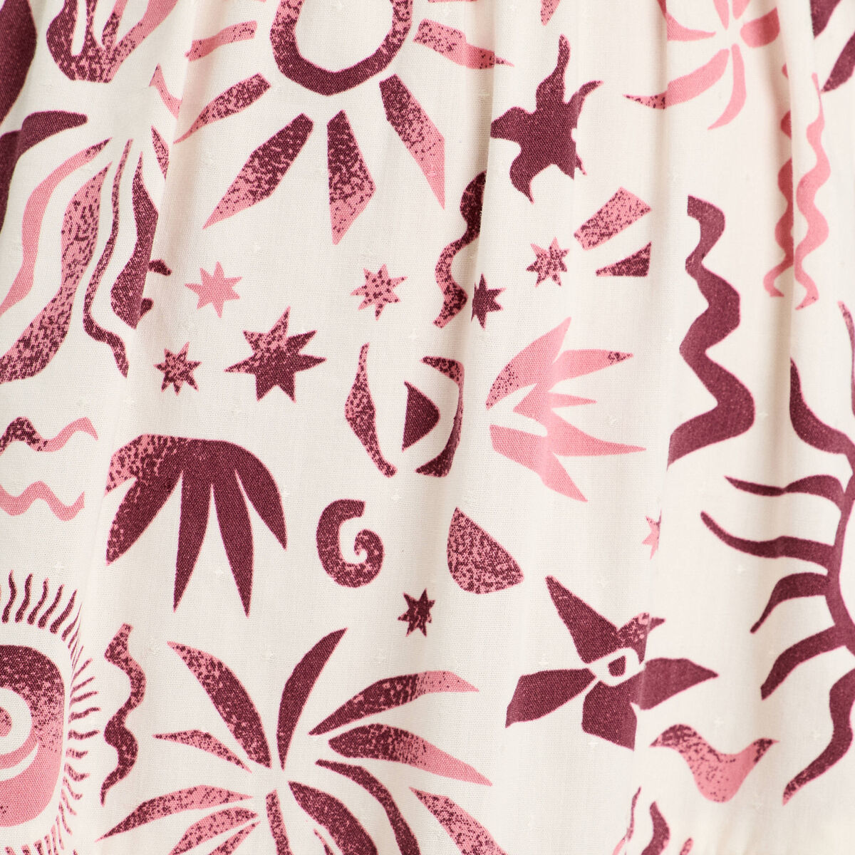Robe longue évasée ouvertures rose femme