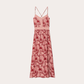 Robe longue évasée bretelles blanc femme