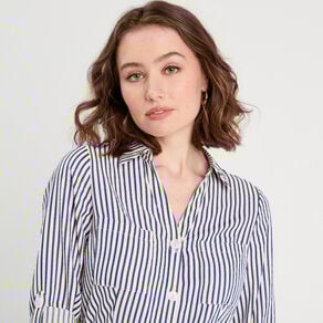 robe longue chemise ceinturee bleu marine femme Robe longue chemise ceinturée bleu marine femme