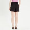Jupe-short droite noir femme