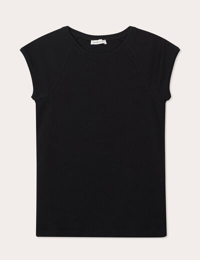T-shirt manches courtes noir femme