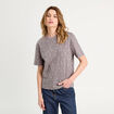 T-shirt manches courtes gris foncé femme
