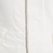 Combishort zippée en jean ecru femme