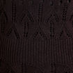 Robe pull évasée ajourée noir femme