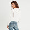 Sweat à capuche ecru femme