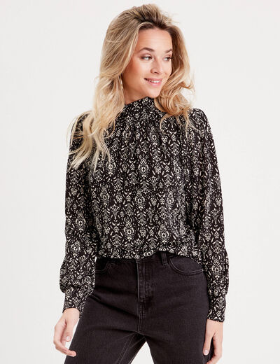 T-shirt manches longues noir femme