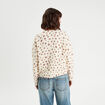 Pull manches longues blanc femme
