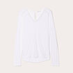 T-shirt manches longues blanc femme