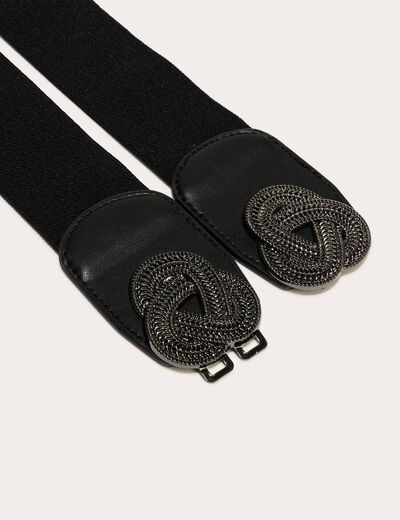 Ceinture élastiquée noir femme