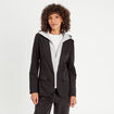 Veste blazer 2-en-1 gilet noir femme