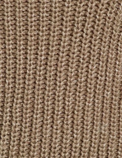 Pull avec col roulé vert kaki femme