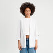 Veste blazer manches 3/4 ecru femme