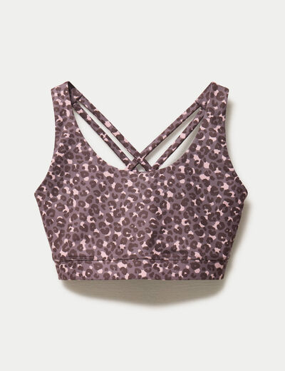 Brassi&egrave;re de sport fines bretelles violet femme