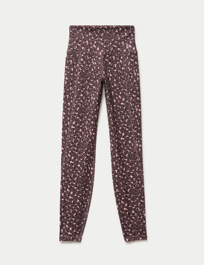 Legging taille haute violet femme