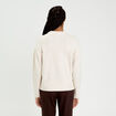 Pull manches longues ecru femme