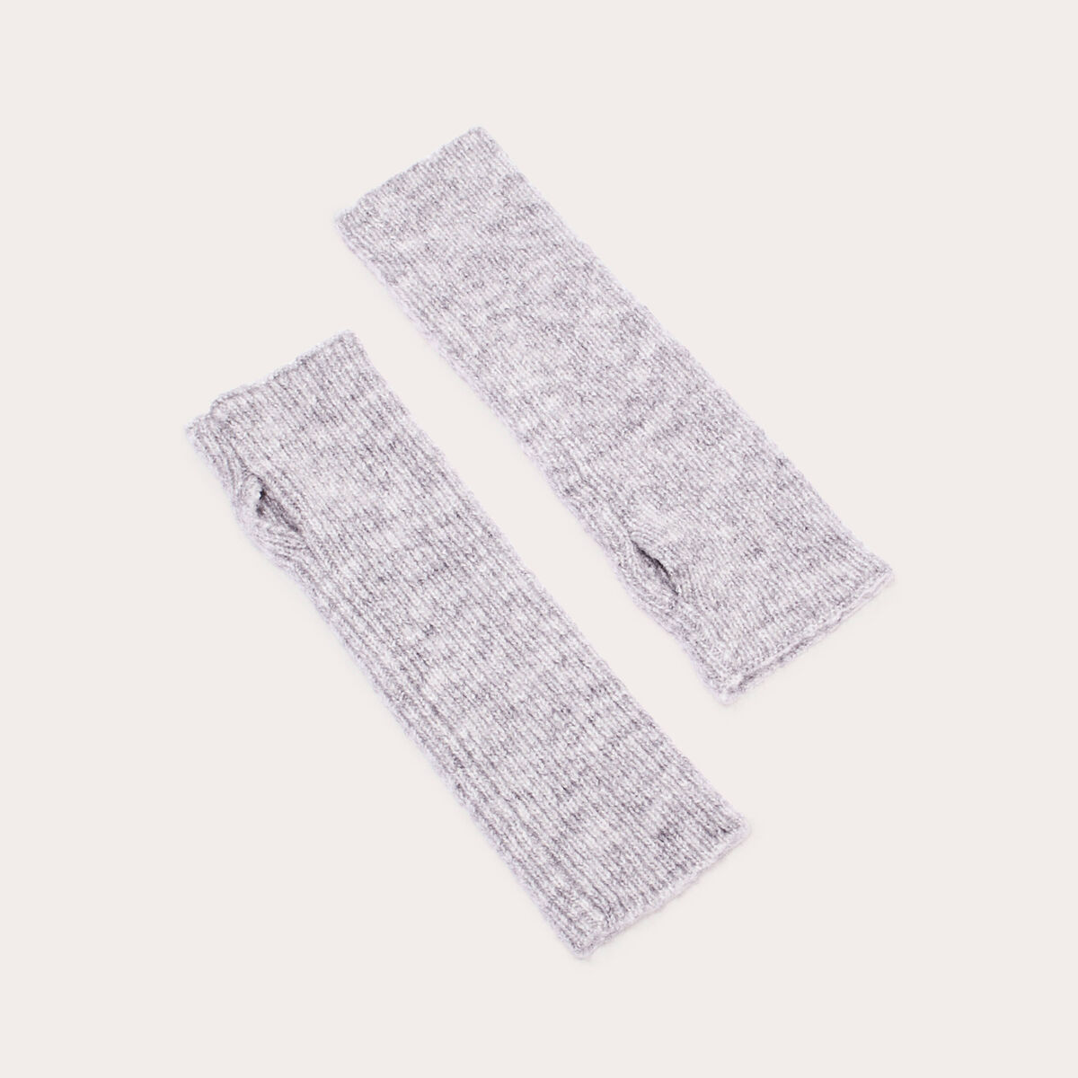 Mitaines longues gris clair femme