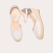Espadrilles compensées sable femme