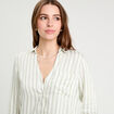 Chemise manches longues vert kaki femme