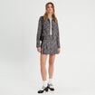 Veste courte zippée noir femme