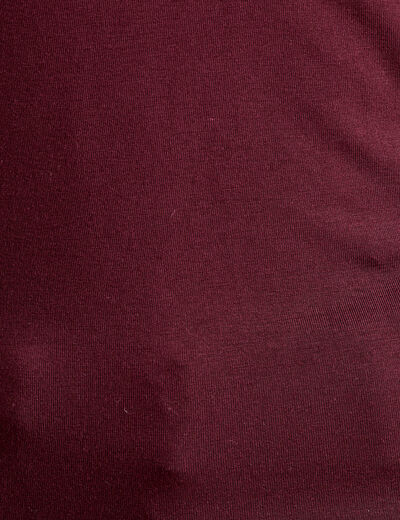 T-shirt manches longues violet foncé femme