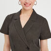 Robe portefeuille gris femme