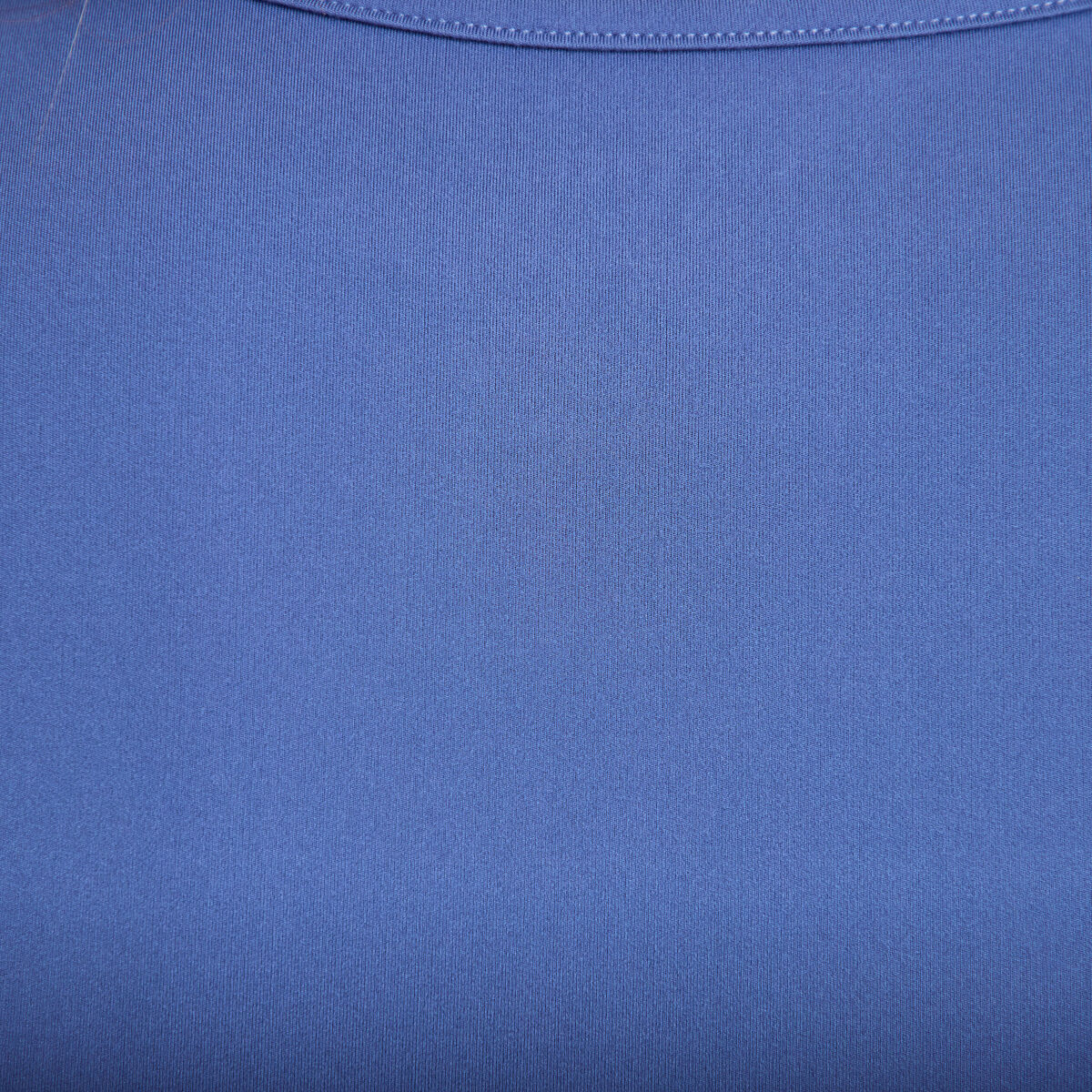 D&eacute;bardeur col rond bleu fonc&eacute; femme