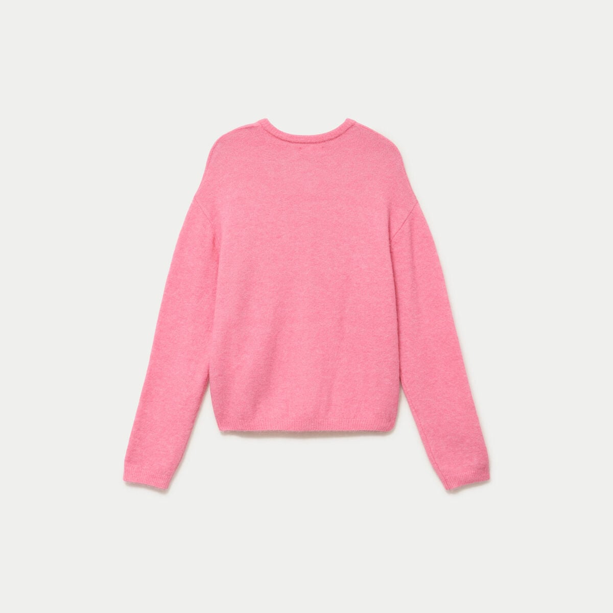 Gilet manches longues rose vif femme