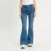 Jeans flare denim stone femme