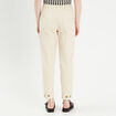 Pantalon cargo bas resserré sable femme