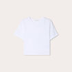 T-shirt cropped blanc femme