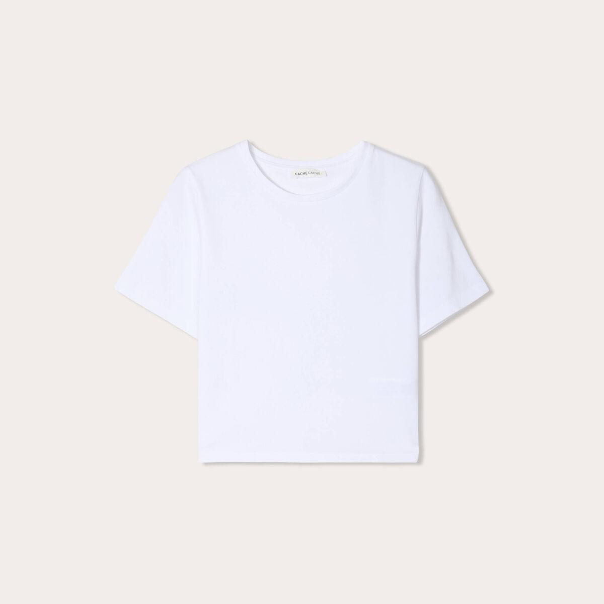 T-shirt cropped blanc femme