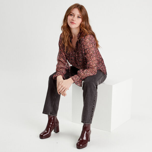 blouse manches longues rose femme Blouse manches longues rose femme