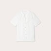 Blouse manches courtes ecru femme