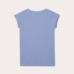 T-shirt manches courtes bleu gris femme