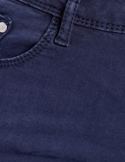 Pantacourt bleu marine femme
