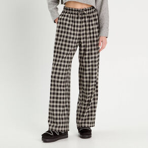 Pantalon large noir femme