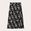Jupe longue évasée noir femme