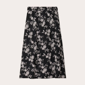 jupe longue evasee noir femme Jupe longue évasée noir femme