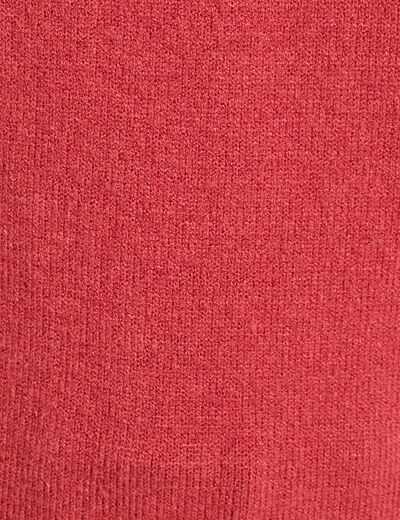 Pull avec boutons épaules vieux rose femme