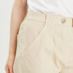 Pantalon chino slim sable femme
