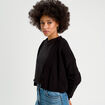 Gilet manches longues noir femme