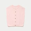 Gilet ample sans manches rose clair femme