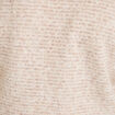Pull ample col rond manches longues marron femme