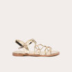 Sandales plates couleur or femme