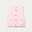 Gilet sans manches rose clair femme